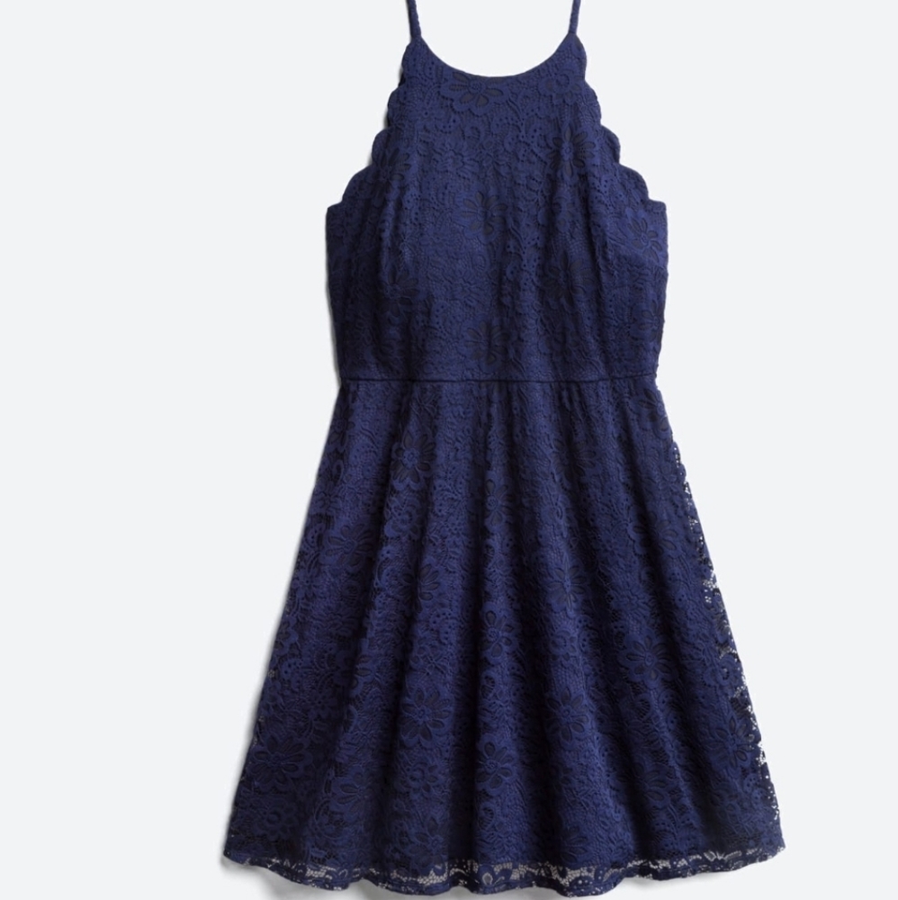 Chandler Lace Scalloped Dress